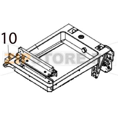 Lid holder Hurakan HKN-VAC260 Lid holder Hurakan HKN-VAC260Запчасть на деталировке под номером: 10