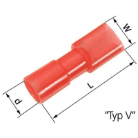 Клемма плоская 2.8 мм, 0.5 мм, 180°, красная, 100 шт Lapp 61794951