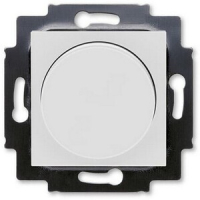 Диммер поворотно-нажимной 60-600 Вт, серый/белый ABB 2CHH942247A6016