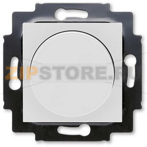 Диммер поворотно-нажимной 60-600 Вт, серый/белый ABB 2CHH942247A6016 