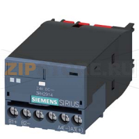 Элемент связи для лицевой установки на AC, DC, AC/DC контакторы, 3RT2 S00-S3, 24 В DC управление, Винтовой зажим Siemens 3RH2914-1GP11