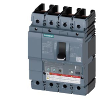 Автоматический выключатель 3VA6 UL frame 250 breaking capacity class H 65kA @ 480V 4-pole, line protection ETU320, li, In=250A overload protection Ir=100A ...250A short circuit protection iI=1,5...10 x In neutral protection adjustable(off,50%, 100%) w/o c