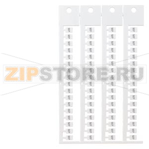inscription label, front, with MP, vertical, terminal width: 5 mm, H: 7 mm, white Siemens 8WA8348-2AB 