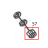 Hexagon nut Sato M84Pro