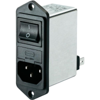 Фильтр сетевой 6 А, 250 В/AC, 64.8x32x82 мм, 40 шт Schaffner FN 282-6-06