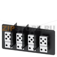 front, extended main conn. pieces for mounting on fr. ter. f. main circ. conn. 4 units, fixed-mount. circ. br. accessory for circuit breaker 3WL10 / 3VA27 Siemens 3VW9011-0AL78