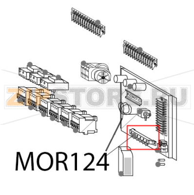 Supply terminal board Gierre FEV 166M Supply terminal board Gierre FEV 166MЗапчасть на деталировке под номером: MOR124