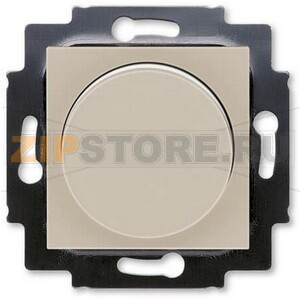 Диммер поворотно-нажимной 60-600 Вт, кофе макиато/белый ABB 2CHH942247A6018 