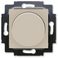Диммер поворотно-нажимной 60-600 Вт, кофе макиато/белый ABB 2CHH942247A6018