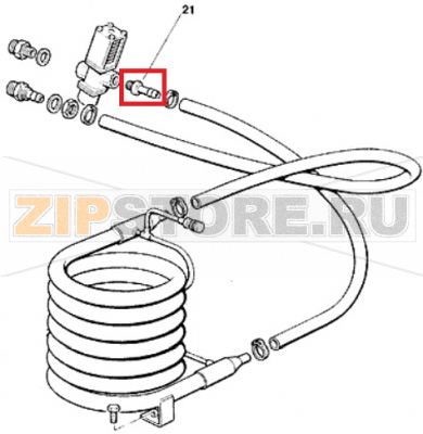 Wasserreglereabflusstueck Scotsman MF 36 Wasserreglereabflusstueck Scotsman MF 36Запчасть на сборочном чертеже под номером: 21Название запчасти Scotsman на немецком&nbsp;языке: Wasserreglereabflusstueck Scotsman MF 36