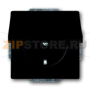 Розетка 16 А, 250 В, чёрный бархат ABB 2CKA002018A1495 