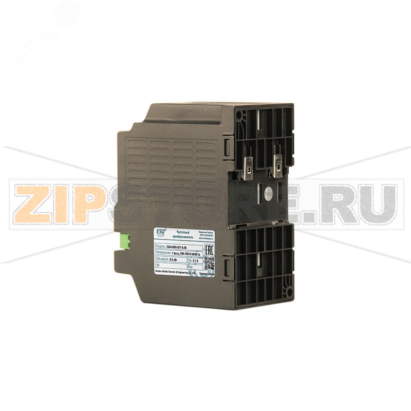 Преобразователь частоты 0.4 кВт, 220 В, 0-599 Гц, IP20 ESQ 08.04.304373 