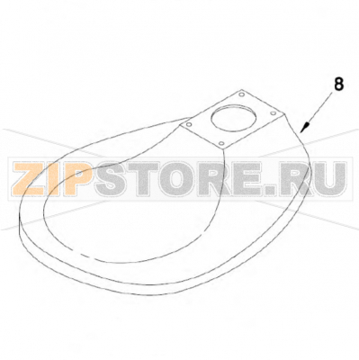 Base &amp; Foot Assembly White KitchenAid K5 Base & Foot Assembly White KitchenAid K5

Запчасть на сборочном чертеже под номером: 8

Название запчасти KitchenAid на английском языке: Base & Foot Assembly White KitchenAid K5