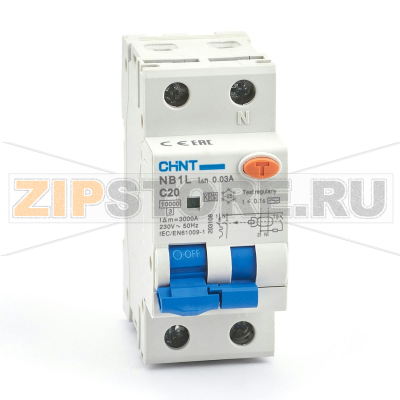 Дифавтомат 20 А, 10 кА Chint NB1L 