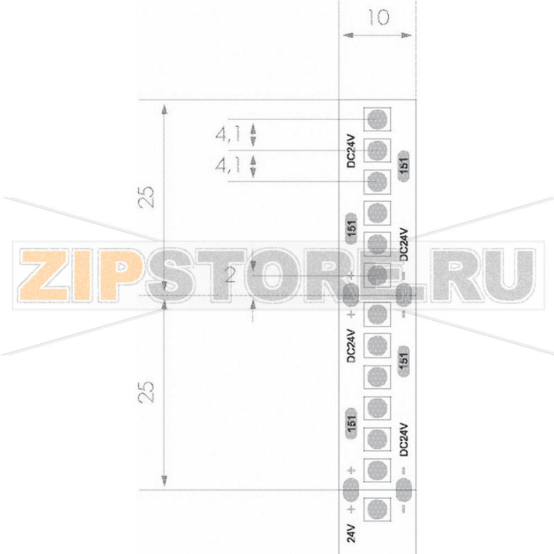 Лента светодиодная, SMD, цветная, яркая, 24 В, 2.5 см, синяя Ledxon 9009062 
