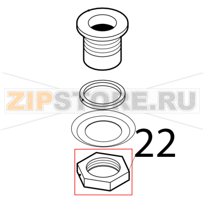 Lock-nut Silanos N700 PS Lock-nut Silanos N700 PSЗапчасть на деталировке под номером: 22