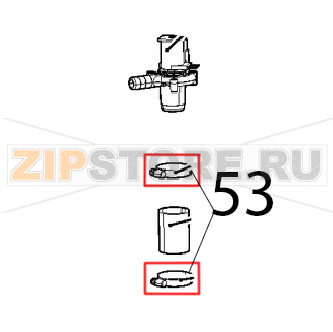 Hose clamp Unox XVC 205E Hose clamp Unox XVC 205EЗапчасть на деталировке под номером: 53