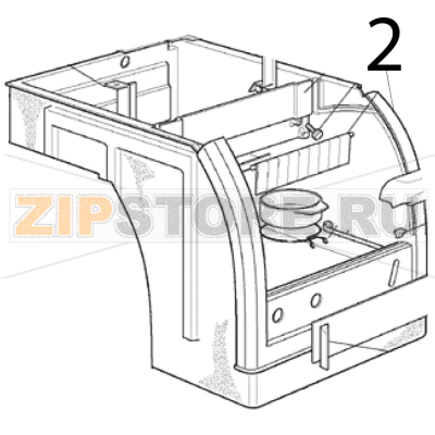 Storage bin assy Scotsman AC 56 Storage bin assy Scotsman AC 56Запчасть на деталировке под номером: 2