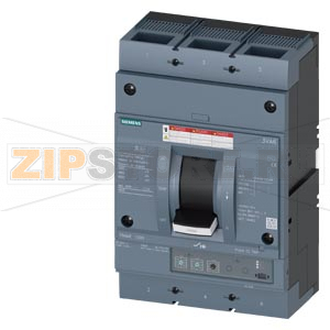 circuit breaker 3VA6 UL frame 1000 breaking capacity class  C 100kA @ 480 V 3-pole, line protection ETU320,  LI, In=1000A overload protection Ir=400A ...1000A short circuit protection Ii=1,5...12 x In Siemens 3VA6610-7HL32-0AA0 