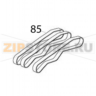 Timing belt Sato TG308 Timing belt Sato TG308Запчасть на деталировке под номером: 85Название запчасти на английском языке: Timing belt Sato TG308.