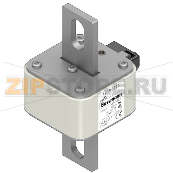 Предохранитель, 2000 A, AC 550 В, 200 кА, size 3, 76x92x139 мм, aR, IEC UL Eaton FUSE 2000A 55 