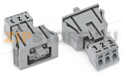 Защелкивающаяся розетка; 3-пол.; Код. B; 1,50 mm; серые Wago 890-743 Protected against mismating and maintenance-freePush-in CAGE CLAMP® spring pressure connection technology allows solid conductors to be simply pushed into a unit.Low profile with 4.4 mm pole spacingComponents can be clearly printed on and color-coded to meet custom requirements.When assembled, the installation connectors comply with IP40 and are suitable for easily accessible areas....