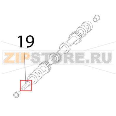 Perno albero folle Zanolli Synthesis 11/65 VE Perno albero folle Zanolli Synthesis 11/65 VEЗапчасть на деталировке под номером: 19