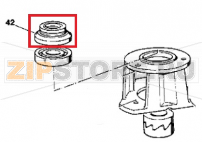 Wasserdichtungeinheit Scotsman AF 80    Wasserdichtungeinheit&nbsp;Scotsman AF 80Запчасть на сборочном чертеже под номером: 42Название запчасти Scotsman на немецком&nbsp;языке: Wasserdichtungeinheit&nbsp;Scotsman AF 80