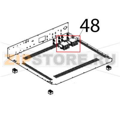 Teleruttore GE 25 A, 230 V, 50/60 Hz Unox XF 190 Teleruttore GE 25 A, 230 V, 50/60 Hz Unox XF 190Запчасть на деталировке под номером: 48
