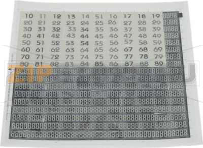 TRAYS LABELS 80 PCS 
