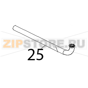 Tubo scarico inox, Ø: 30x1.5 Unox XB 403G Tubo scarico inox, Ø: 30x1.5 Unox XB 403GЗапчасть на деталировке под номером: 25