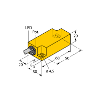 Датчик емкостный Turck BCF10-Q20L60-RP4X