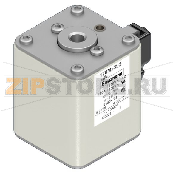 Предохранитель, 450 A, AC 1250 В, 100 кА, size 2, 61x75x77 мм, aR, IEC UL Eaton FUSE 450A 1250 