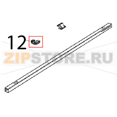 Internal glass hinge Unox XB 895 Internal glass hinge Unox XB 895Запчасть на деталировке под номером: 12