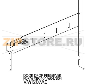 Door drop preserver form Unox XBC 405 Door drop preserver form Unox XBC 405Запчасть на деталировке под номером: 88Название запчасти на английском языке: Door drop preserver form Unox XBC 405