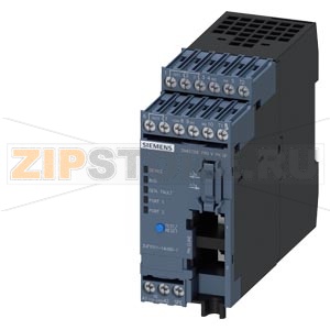 Базовый модуль SIMOCODE pro V PN GP Ethernet/PROFINET IO, PN системное резервирование, OPC UA сервер, Web сервер, скорость передачи данных до 100 Mbps, 2 x разъёма RJ45, 4 входа / 3 выхода свободно параметрируемые (выходы релейные моностабильные), Us: 110 