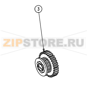 Муфта намотчика риббона Datamax A-6212 Mark II LH Муфта намотчика риббона Datamax A-6212 Mark II LHЗапчасть на сборочном чертеже под номером: 3Название запчасти Datamax на английском языке: CLUTCH RIBBON TAKE-UP