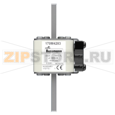 Предохранитель, 450 A, AC 690 В, size 1, 51x69x138 мм, aR, DIN, IEC Eaton FUSE 450A 690V 1KW/11 