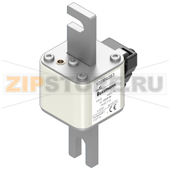 Предохранитель, 450 A, AC 690 В, size 1, 51x69x138 мм, aR, DIN, IEC Eaton FUSE 450A 690V 1KW/11 