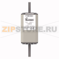 Предохранитель, 100 A, AC 1000 В, 150 кА, DIN 1, 43x61x138 мм, aR, DIN, IEC Eaton FUSE 100A 100