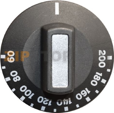 KNOB BLACK ø 50 mm 60-200°C 