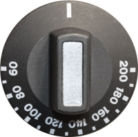 KNOB BLACK ø 50 mm 60-200°C