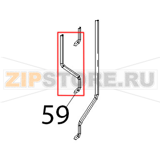 Boccola teflon cerniera vetro Unox XBC 815G Boccola teflon cerniera vetro Unox XBC 815GЗапчасть на деталировке под номером: 59