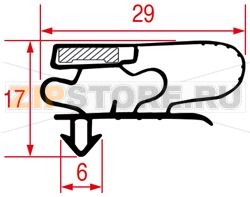 УПЛОТНИТЕЛЬ ВСТАВНОЙ 1358Х573 ММ 