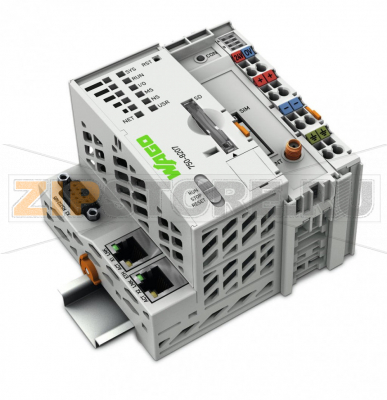 Контроллер PFC200; 2 x ETHERNET, RS-232/-485, мобильный радиомодуль; светло-серые Wago 750-8207 