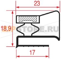 УПЛОТНИТЕЛЬ ПОД ПАНЕЛЬ 2014 - 2000 ММ