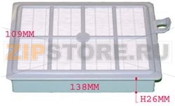 FILTRE HEPA 13 FC 8031 138X109MM EP 26MM 