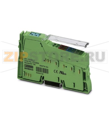 Клеммный модуль цифрового ввода Inline Phoenix Contact IB IL 24 EDI 2-PAC в комплекте с принадлежностями (соединительный штекер и маркировочные полосы), 2 входа, 24 В постоян. тока, 2-, 3- и 4-проводная схема подключения, расширенная диагностика, защищённая от коротких замыканий цепь питания инициатора.Минимальный заказ: 1 шт.Упаковка: 1 шт.