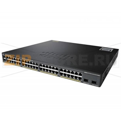 Коммутатор 48xGE, 2xSFP+, LAN Base Cisco WS-C2960X-48TD-L 