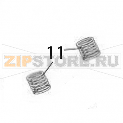 Spring (nip shaft) Sato CG212ТТ Spring (nip shaft) Sato CG212ТТЗапчасть на деталировке под номером: 11Название запчасти на английском языке: Spring (nip shaft) Sato CG212ТТ.